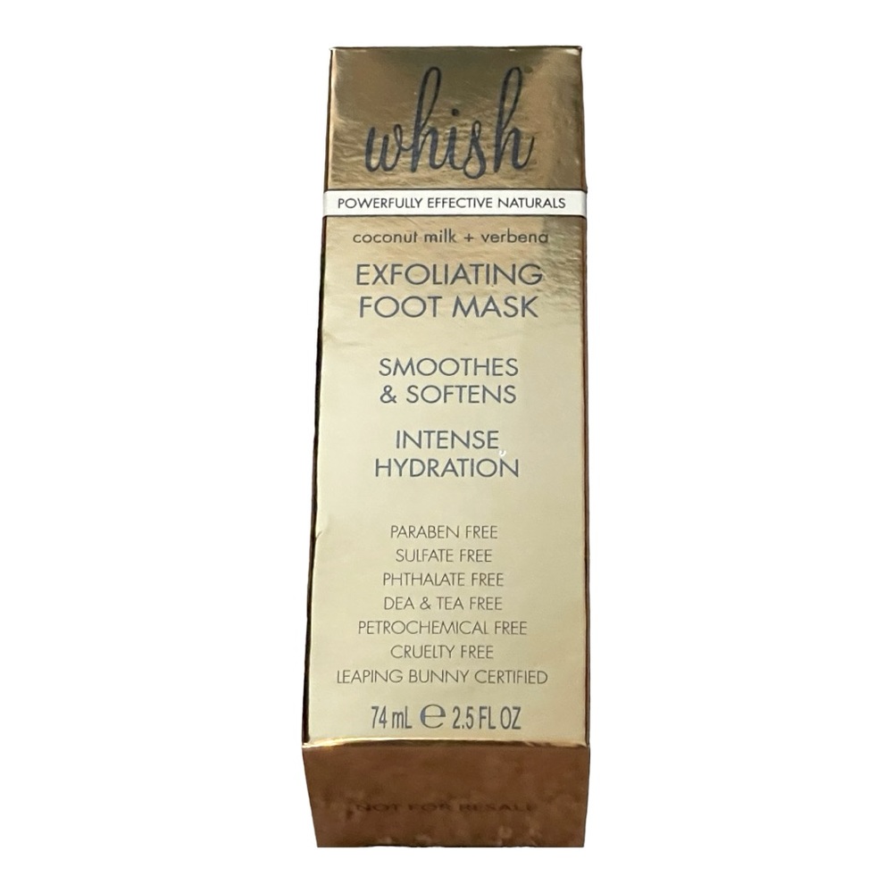 Whish Exfoliating Foot Mask Intense Hydration 2.5 FL OZ New - Picture 2 of 5
